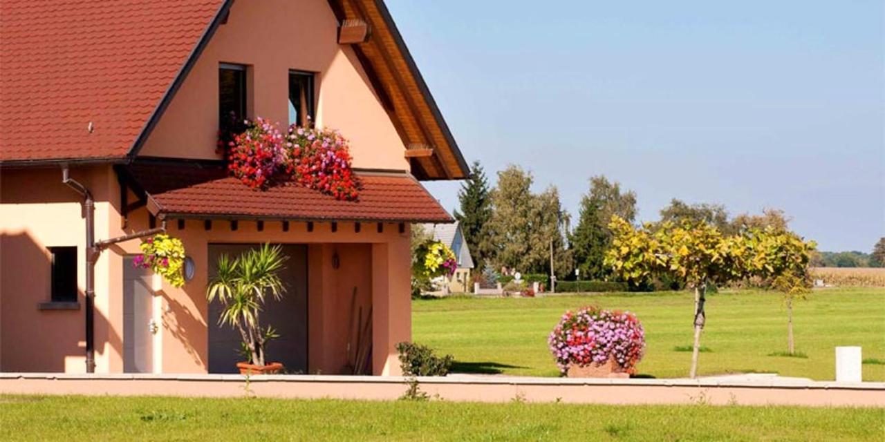 Maison Accueillante A Ebersheim Avec Vue Sur Les Montagnes Buitenkant foto